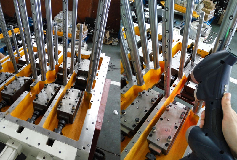 工件及三維掃描圖.jpg 三維掃描現(xiàn)場(chǎng).jpg