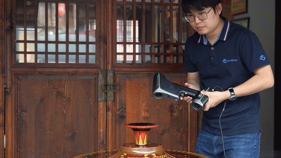 高足盤三維數(shù)據(jù)采集