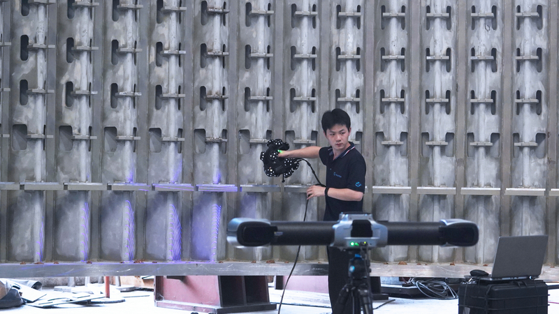 跟蹤式三維掃描儀數(shù)據(jù)采集